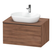 Duravit Waschtischunterschrank D-Neo 80x55cm, sw/Nuss N, 1 A, 1 Pl, wandhängend-1