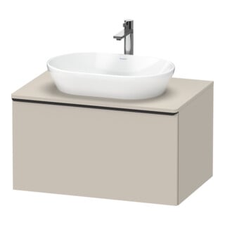 Duravit Waschtischunterschrank D-Neo 80x55cm, sw/Taup m, 1 A, 1 Pl, wandhängend