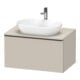 Duravit Waschtischunterschrank D-Neo 80x55cm, sw/Taup m, 1 A, 1 Pl, wandhängend-1