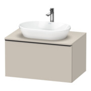 Duravit Waschtischunterschrank D-Neo 80x55cm, sw/Taup m, 1 A, 1 Pl, wandhängend