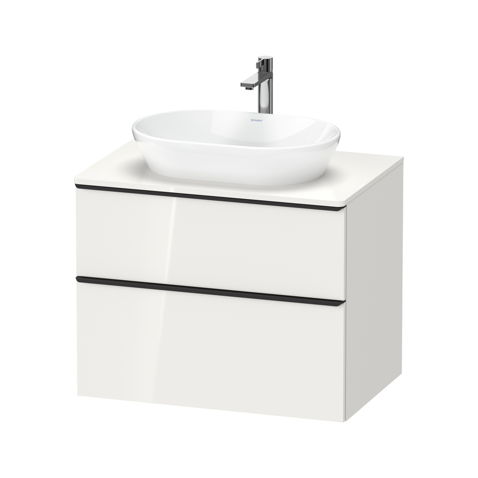 Duravit Waschtischunterschrank D-Neo 80x55cm, sw/w g, 2 SBK, 1 A, 1 Pl
