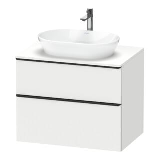 Duravit Waschtischunterschrank D-Neo 80x55cm, sw/w m, 2 SBK, 1 A, 1 Pl