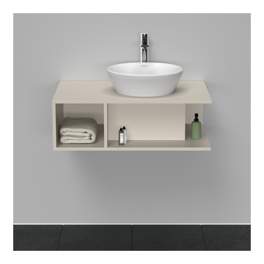 Duravit Waschtischunterschrank D-Neo 80x55cm, T m, 1 Fa, 1 Konsolenpl., wandhängend