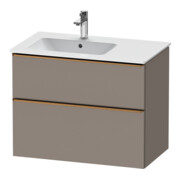 Duravit Waschtischunterschrank D-Neo 81x46,2cm, 1 Kast, B L, b geb/Basalt ma