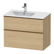 Duravit Waschtischunterschrank D-Neo 81x46,2cm, 1 Kast, B L, b geb/Eiche Nat
