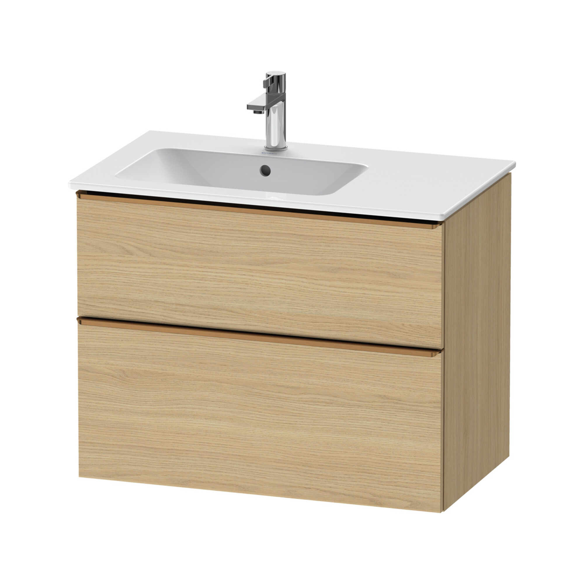 Duravit Waschtischunterschrank D-Neo 81x46,2cm, 1 Kast, B L, b geb/Eiche Nat