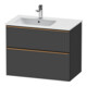 Duravit Waschtischunterschrank D-Neo 81x46,2cm, 1 Kast, B L, b geb/Graphit ma-1