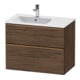 Duravit Waschtischunterschrank D-Neo 81x46,2cm, 1 Kast, B L, b geb/Nussb dkl.-1