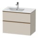 Duravit Waschtischunterschrank D-Neo 81x46,2cm, 1 Kast, B L, b geb/Taupe ma-1