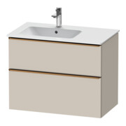 Duravit Waschtischunterschrank D-Neo 81x46,2cm, 1 Kast, B L, b geb/Taupe ma