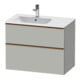 Duravit Waschtischunterschrank D-Neo 81x46,2cm, 1 Kast, B L, bron geb/grau ma-1