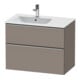 Duravit Waschtischunterschrank D-Neo 81x46,2cm, 1 Kast, B L, ES geb/Basalt ma-1
