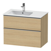 Duravit Waschtischunterschrank D-Neo 81x46,2cm, 1 Kast, B L, ES geb/Eiche Nat