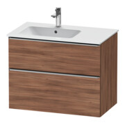 Duravit Waschtischunterschrank D-Neo 81x46,2cm, 1 Kast, B L, ES geb/Nussb Nat