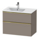 Duravit Waschtischunterschrank D-Neo 81x46,2cm, 1 Kast, B L, g pol/Basalt ma-1
