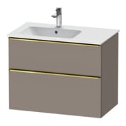 Duravit Waschtischunterschrank D-Neo 81x46,2cm, 1 Kast, B L, g pol/Basalt ma-1