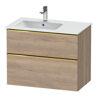 Duravit Waschtischunterschrank D-Neo 81x46,2cm, 1 Kast, B L, g pol/Ei marm.