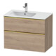 Duravit Waschtischunterschrank D-Neo 81x46,2cm, 1 Kast, B L, g pol/Ei marm.-1
