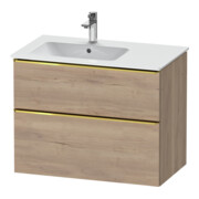 Duravit Waschtischunterschrank D-Neo 81x46,2cm, 1 Kast, B L, g pol/Ei marm.