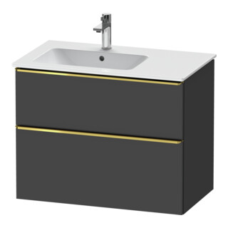 Duravit Waschtischunterschrank D-Neo 81x46,2cm, 1 Kast, B L, g pol/Graphit ma