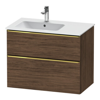 Duravit Waschtischunterschrank D-Neo 81x46,2cm, 1 Kast, B L, g pol/Nussb dkl.
