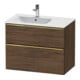 Duravit Waschtischunterschrank D-Neo 81x46,2cm, 1 Kast, B L, g pol/Nussb dkl.-1