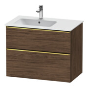Duravit Waschtischunterschrank D-Neo 81x46,2cm, 1 Kast, B L, g pol/Nussb dkl.