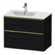 Duravit Waschtischunterschrank D-Neo 81x46,2cm, 1 Kast, B L, gol pol/Eiche sw-1