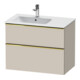 Duravit Waschtischunterschrank D-Neo 81x46,2cm, 1 Kast, B L, gol pol/Taupe ma-1