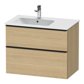 Duravit Waschtischunterschrank D-Neo 81x46,2cm, 1 Kast, B L, sw/Ei Nat