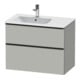 Duravit Waschtischunterschrank D-Neo 81x46,2cm, 1 Kast, B L, sw/gr ma-1