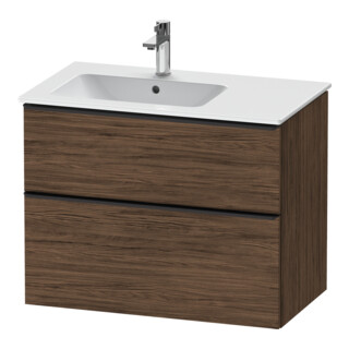 Duravit Waschtischunterschrank D-Neo 81x46,2cm, 1 Kast, B L, sw/Nuss dkl.