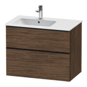 Duravit Waschtischunterschrank D-Neo 81x46,2cm, 1 Kast, B L, sw/Nuss dkl.