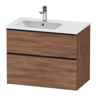 Duravit Waschtischunterschrank D-Neo 81x46,2cm, 1 Kast, B L, sw/Nuss Nat