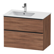 Duravit Waschtischunterschrank D-Neo 81x46,2cm, 1 Kast, B L, sw/Nuss Nat