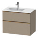 Duravit Waschtischunterschrank D-Neo 81x46,2cm, 1 Kast, B li, bron geb/Leinen-1
