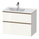 Duravit Waschtischunterschrank D-Neo 81x46,2cm, 1 Kast, B li, bron geb/we hgl-1