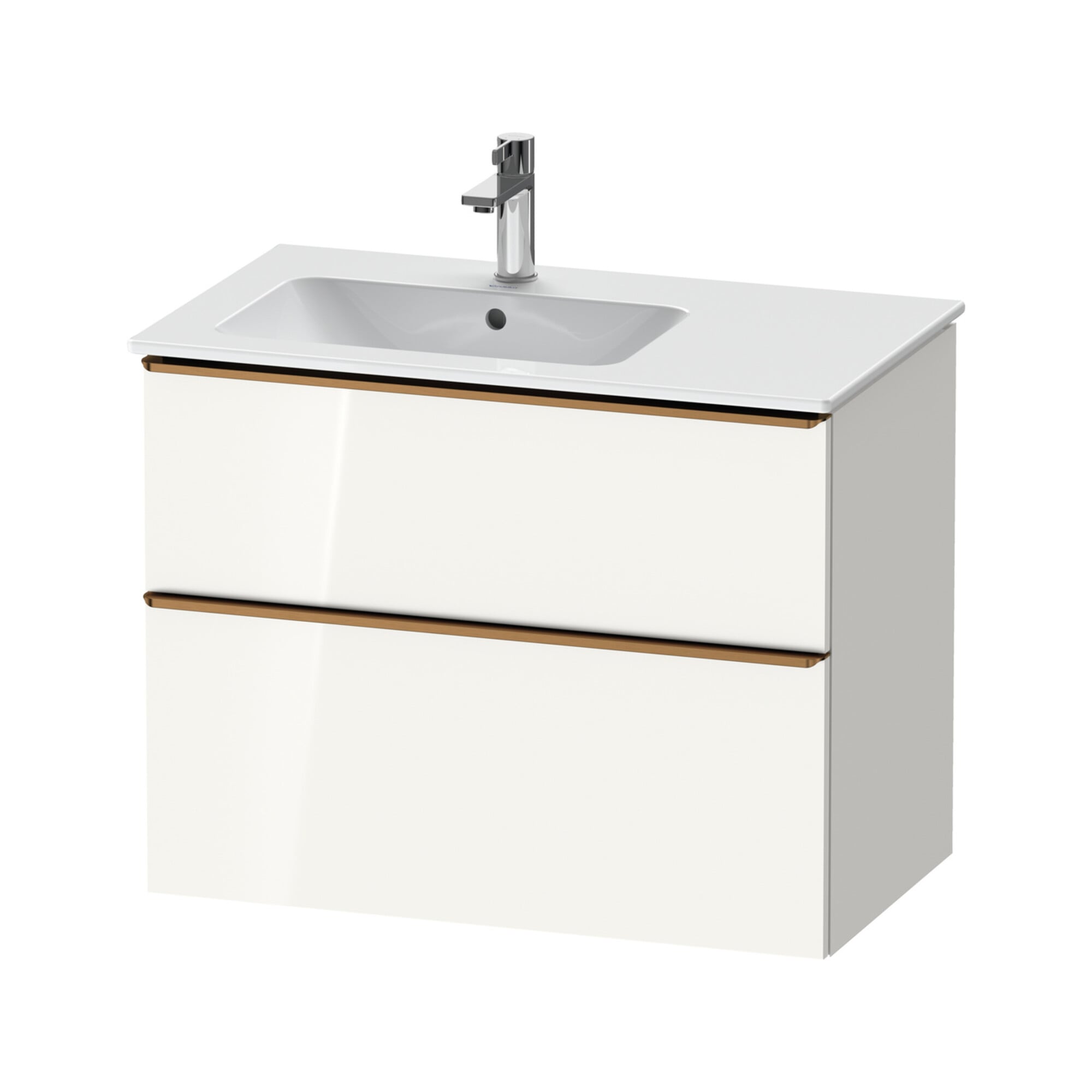 Duravit Waschtischunterschrank D-Neo 81x46,2cm, 1 Kast, B li, bron geb/we hgl