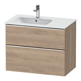 Duravit Waschtischunterschrank D-Neo 81x46,2cm, 1 Kast, B li, chr/Eiche marm.