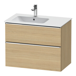 Duravit Waschtischunterschrank D-Neo 81x46,2cm, 1 Kast, B li, chr/Eiche Nat