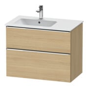 Duravit Waschtischunterschrank D-Neo 81x46,2cm, 1 Kast, B li, chr/Eiche Nat