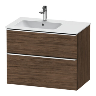 Duravit Waschtischunterschrank D-Neo 81x46,2cm, 1 Kast, B li, chr/Nussb dkl.