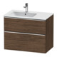Duravit Waschtischunterschrank D-Neo 81x46,2cm, 1 Kast, B li, chr/Nussb dkl.-1