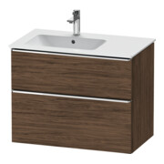 Duravit Waschtischunterschrank D-Neo 81x46,2cm, 1 Kast, B li, chr/Nussb dkl.-1