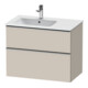 Duravit Waschtischunterschrank D-Neo 81x46,2cm, 1 Kast, B li, ES geb/Taupe ma-1