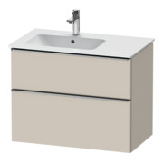 Duravit Waschtischunterschrank D-Neo 81x46,2cm, 1 Kast, B li, ES geb/Taupe ma
