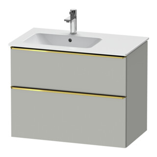 Duravit Waschtischunterschrank D-Neo 81x46,2cm, 1 Kast, B li, gol pol/grau ma