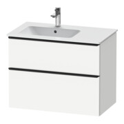 Duravit Waschtischunterschrank D-Neo 81x46,2cm, 1 Kast, B li, schwarz/weiß ma