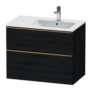 Duravit Waschtischunterschrank D-Neo 81x46,2cm, 1 Kast, B R, b geb/Eiche sw