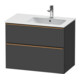 Duravit Waschtischunterschrank D-Neo 81x46,2cm, 1 Kast, B R, b geb/Graphit ma-1